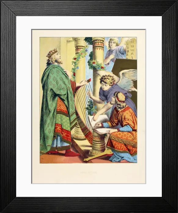 Framed Print : David with harp Framed Print : David with harp