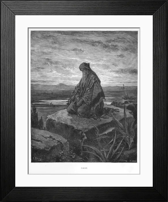 Framed Print : Isaiah contemplating Framed Print : Isaiah contemplating