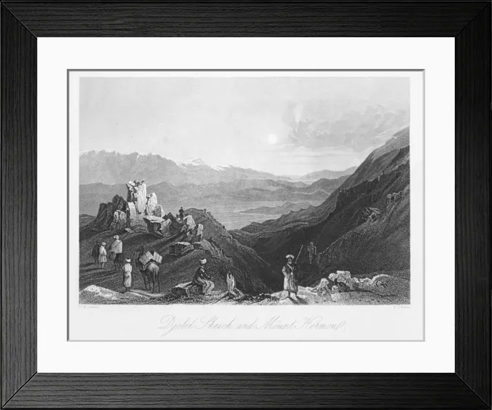 Framed Print : Mt Hermon and sheiks Framed Print : Mt Hermon and sheiks