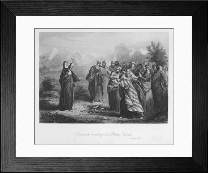 Framed Print : Jeremiah and the potters vessels Framed Print : Jeremiah and the potters vessels