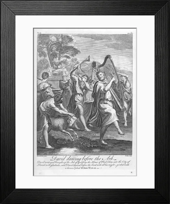 Framed Print : David dances before the Ark Framed Print : David dances before the Ark
