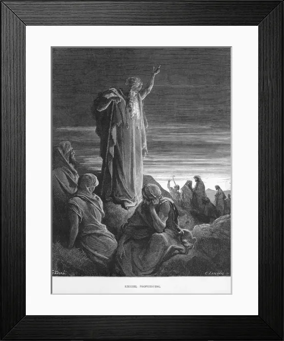 Framed Print : Ezekiel prophesying Framed Print : Ezekiel prophesying