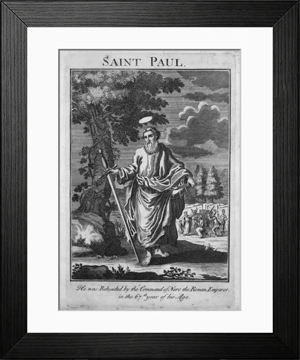 Framed Print : Paul. Date: circa late 19th century Framed Print : Paul. Date: circa late 19th century