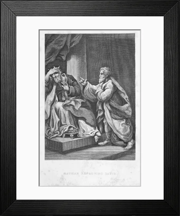 Framed Print : Nathan reproving David Framed Print : Nathan reproving David