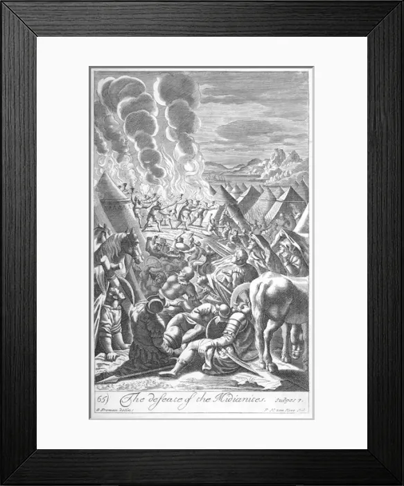 Framed Print : Defeat of the Midianites Framed Print : Defeat of the Midianites