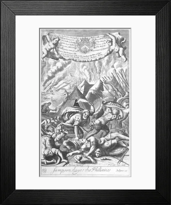 Framed Print : Samson slays the Philistines Framed Print : Samson slays the Philistines