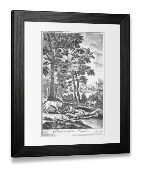 Framed Print : The Disobedient prophet Kings Framed Print : The Disobedient prophet Kings