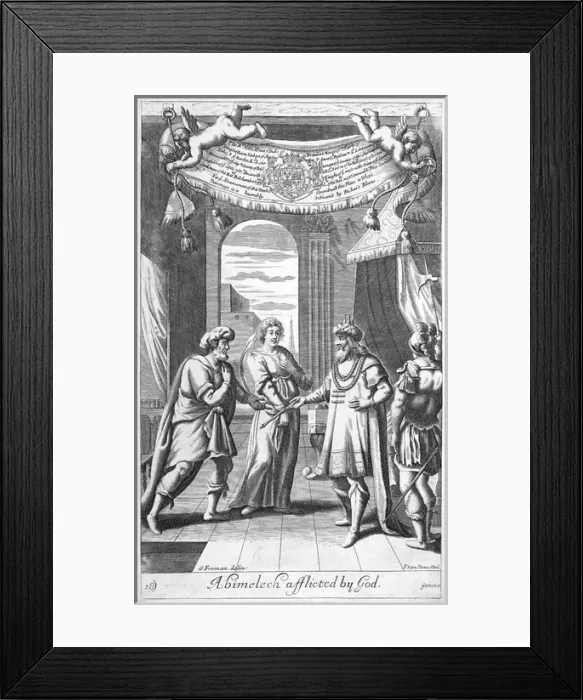 Framed Print : Abimelech afflictyed by God Framed Print : Abimelech afflictyed by God