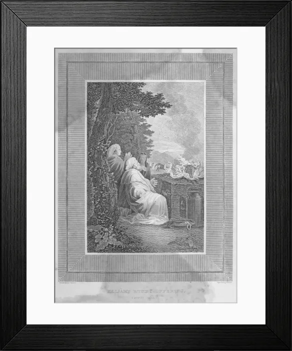 Framed Print : Elijahs Burnt Offering Framed Print : Elijahs Burnt Offering