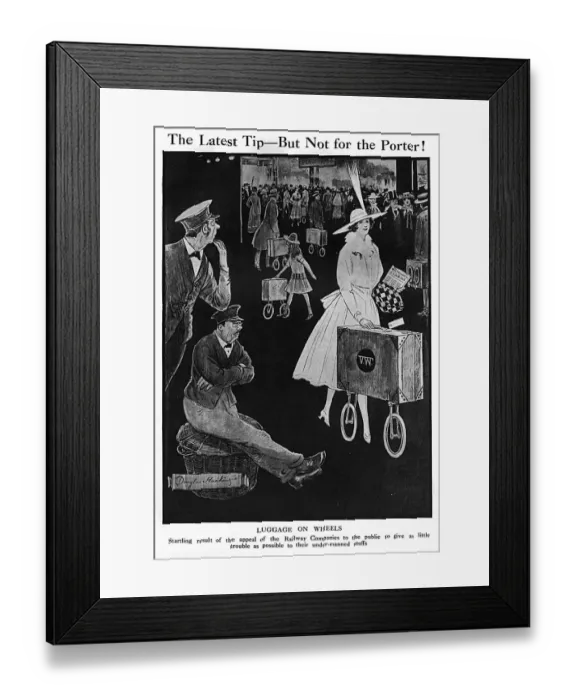 Framed Print : Luggage on Wheels Framed Print : Luggage on Wheels