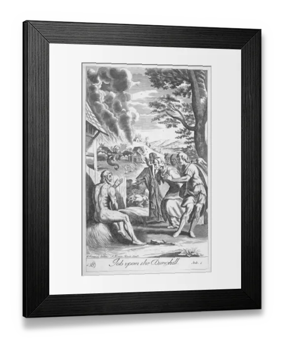 Framed Print : Job on the dunghill Framed Print : Job on the dunghill