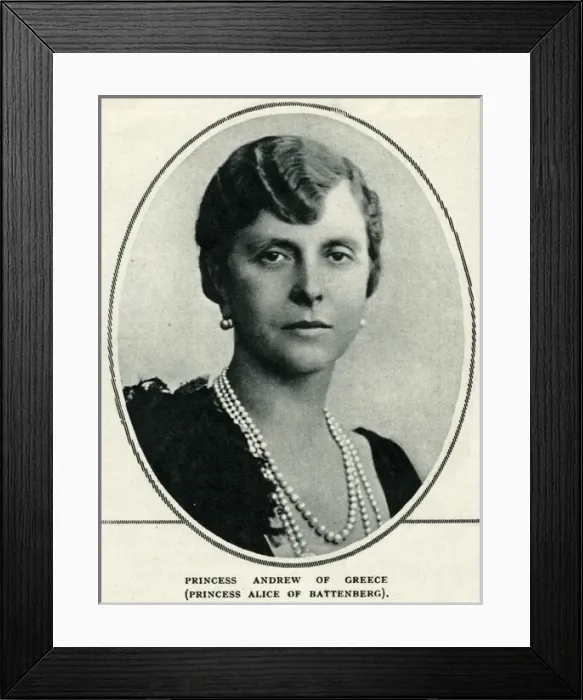 Framed Print : Princess Andrew of Greece Framed Print : Princess Andrew of Greece