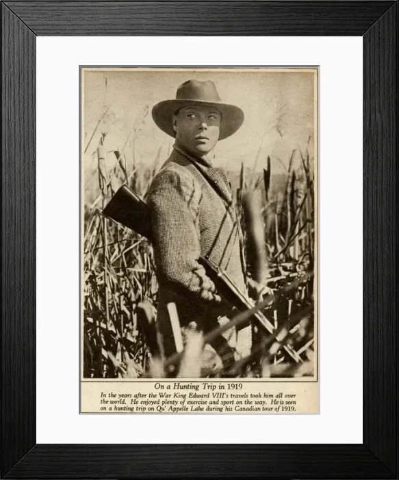 Framed Print : Edward Prince of Wales, on hunting trip Framed Print : Edward Prince of Wales, on hunting trip