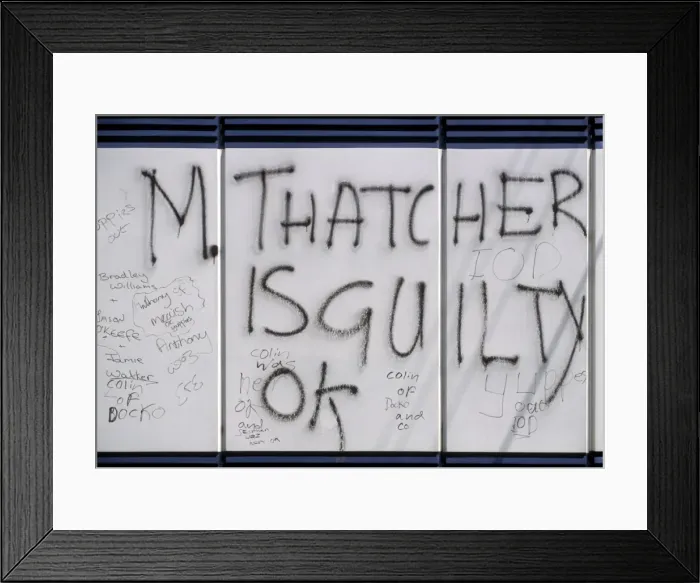 Framed Print : Margaret Thatcher Graffiti Framed Print : Margaret Thatcher Graffiti