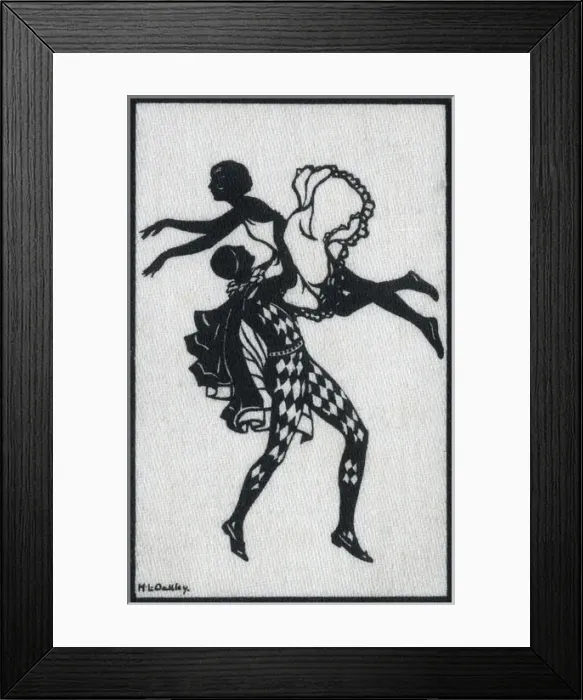 Framed Print : Dancing couple in fancy dress Framed Print : Dancing couple in fancy dress