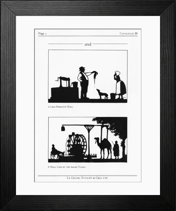 Framed Print : History of Wells in silhouette by H. L. Oakley Framed Print : History of Wells in silhouette by H. L. Oakley