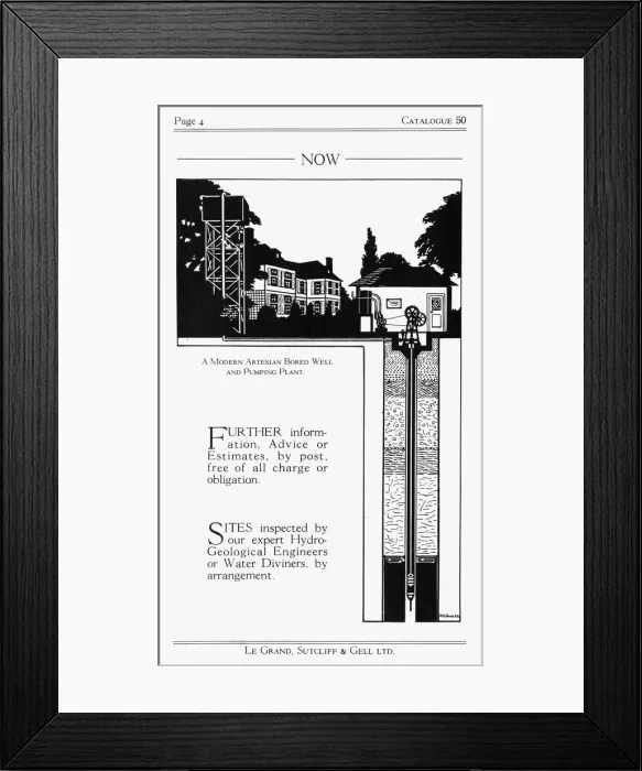 Framed Print : History of Wells in silhouette by H. L. Oakley Framed Print : History of Wells in silhouette by H. L. Oakley