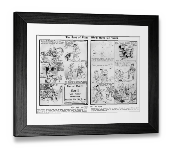 Framed Print : The Sort of Film We ll Have for Years, by Bairnsfather Framed Print : The Sort of Film We ll Have for Years, by Bairnsfather