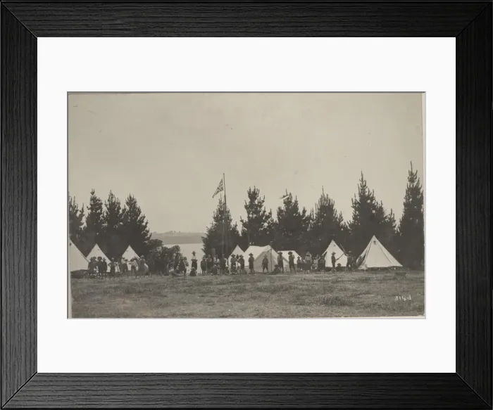 Framed Print : Boy scouts of Ponsonby Troop, New Zealand, at camp Framed Print : Boy scouts of Ponsonby Troop, New Zealand, at camp