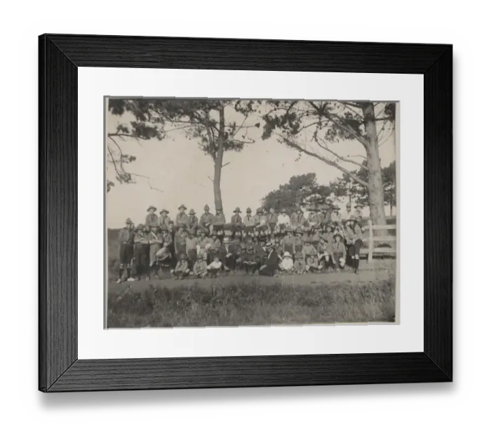 Framed Print : Boy scouts of Ponsonby Troop, New Zealand, at camp Framed Print : Boy scouts of Ponsonby Troop, New Zealand, at camp