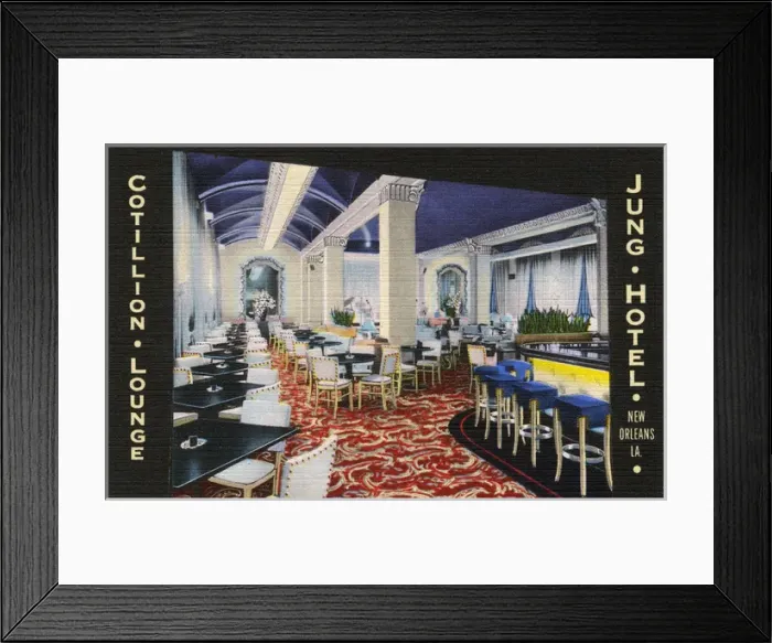 Framed Print : Cotillion Lounge, Jung Hotel, New Orleans, USA Framed Print : Cotillion Lounge, Jung Hotel, New Orleans, USA