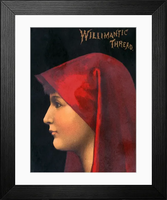 Framed Print : Willimantic Thread trade card Framed Print : Willimantic Thread trade card