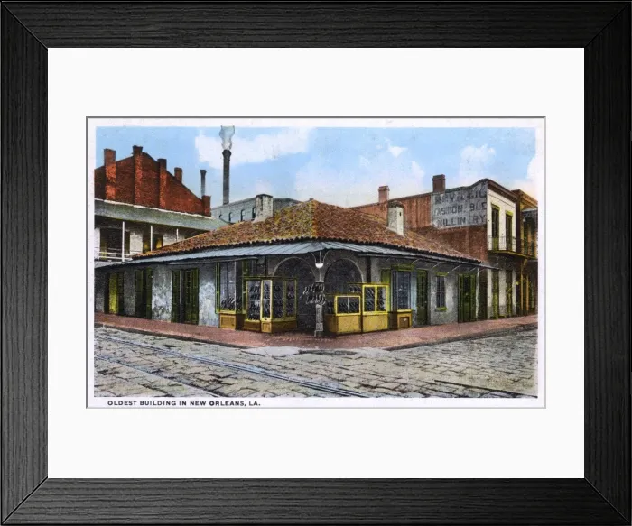 Framed Print : Oldest building in New Orleans, Louisiana, USA Framed Print : Oldest building in New Orleans, Louisiana, USA