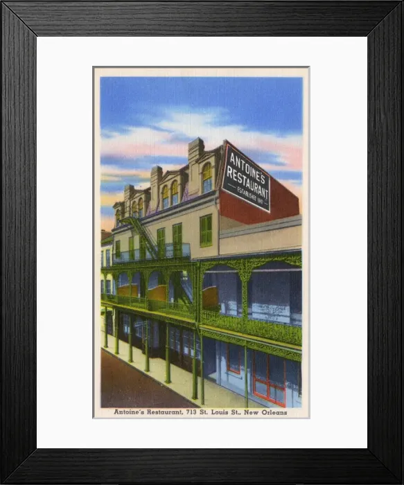 Framed Print : Antoines Restaurant, St Louis Street, New Orleans, USA Framed Print : Antoines Restaurant, St Louis Street, New Orleans, USA