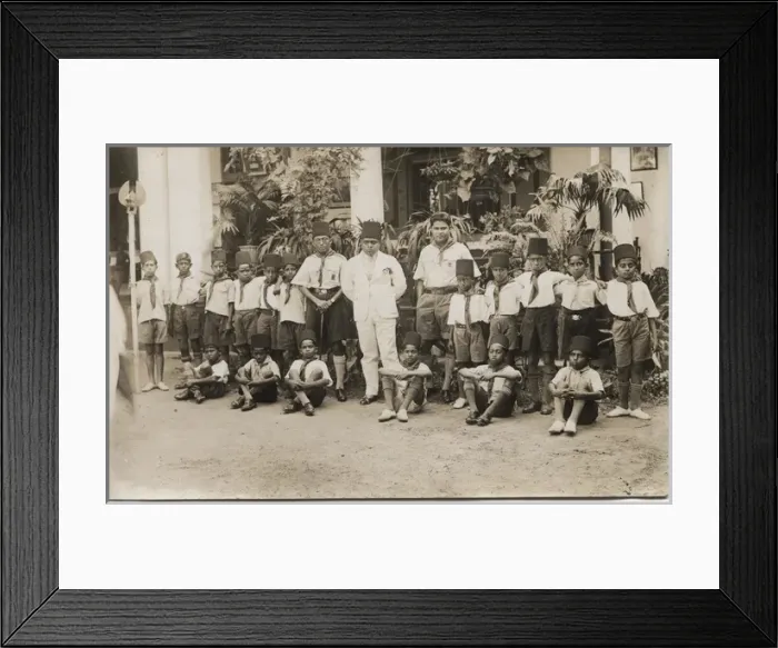 Framed Print : Cub pack in Colombo, Western Ceylon (Sri Lanka) Framed Print : Cub pack in Colombo, Western Ceylon (Sri Lanka)