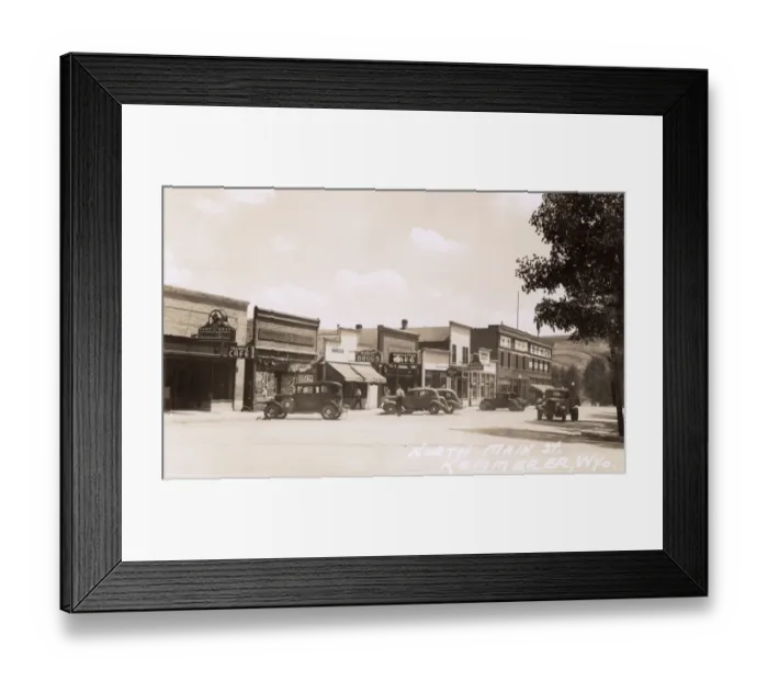 Framed Print : North Main Street, Kemmerer, Wyoming, USA Framed Print : North Main Street, Kemmerer, Wyoming, USA