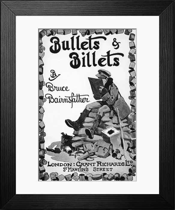 Framed Print : Bullets and Billets by Bruce Bairnsfather, frontispiece Framed Print : Bullets and Billets by Bruce Bairnsfather, frontispiece