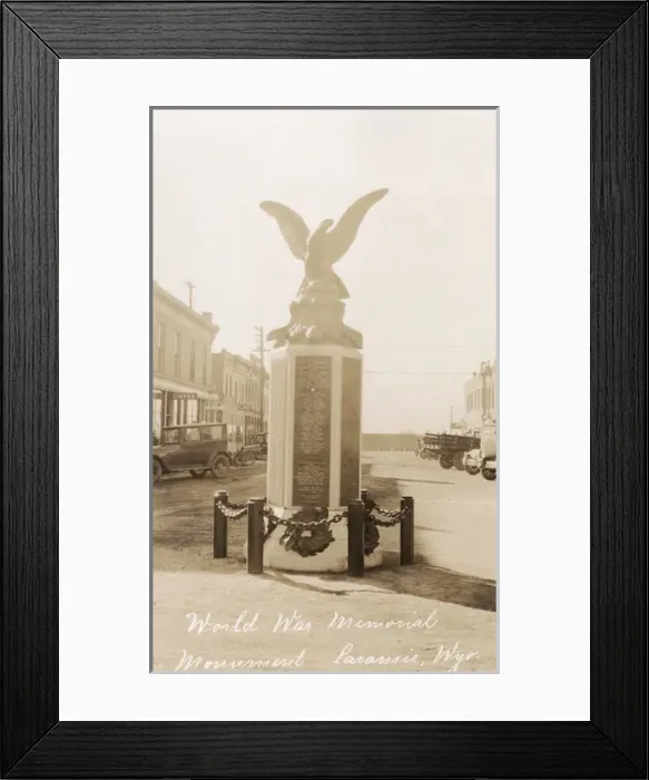 Framed Print : World War I Memorial, Laramie, Wyoming, USA Framed Print : World War I Memorial, Laramie, Wyoming, USA