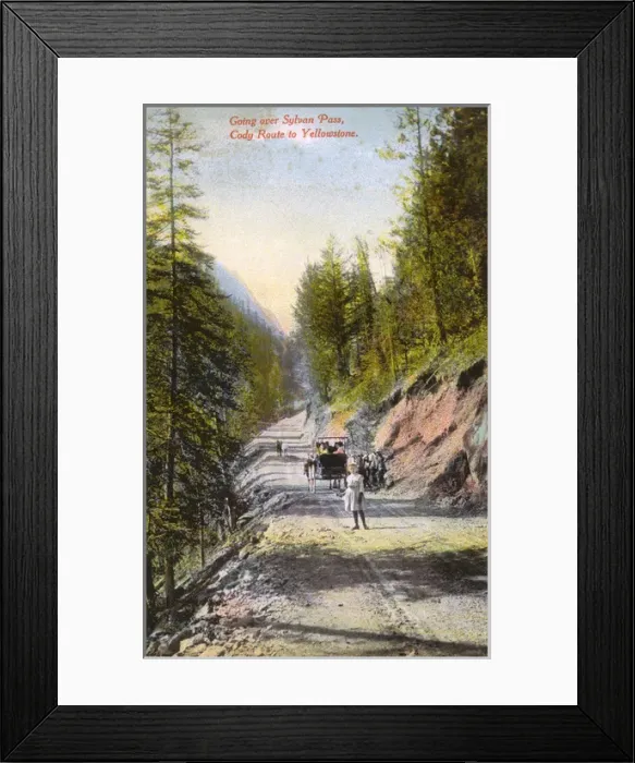 Framed Print : View of Sylvan Pass, near Cody, Wyoming, USA Framed Print : View of Sylvan Pass, near Cody, Wyoming, USA