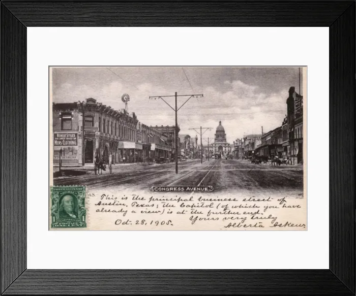 Framed Print : Congress Avenue, Austin, Texas, USA Framed Print : Congress Avenue, Austin, Texas, USA