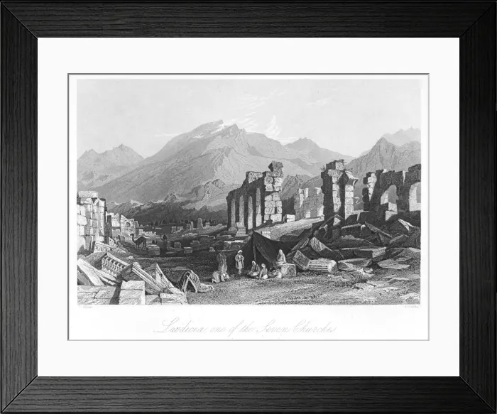 Framed Print : Laodicea ruin of one of Pauls churches