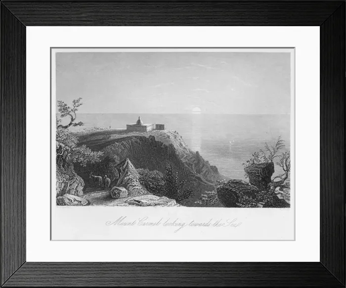 Framed Print : Mt Carmel and the sea Framed Print : Mt Carmel and the sea