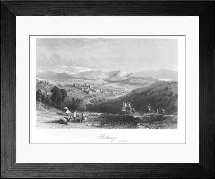 Framed Print : Bethany. Date: circa late 19th century Framed Print : Bethany. Date: circa late 19th century