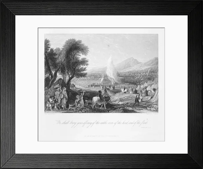 Framed Print : Ye shall bring offerings of cattle Framed Print : Ye shall bring offerings of cattle