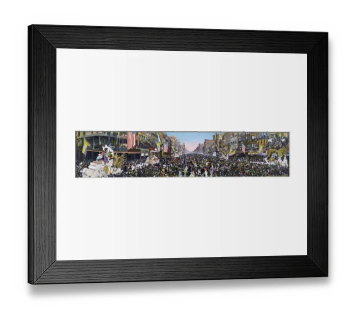 Framed Print : Mardi Gras Pageant, Canal Street, New Orleans, USA Framed Print : Mardi Gras Pageant, Canal Street, New Orleans, USA
