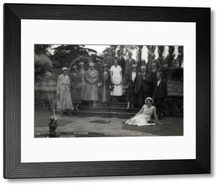 Framed Print : Sir Edwin Lutyens with a group of admiring architects Framed Print : Sir Edwin Lutyens with a group of admiring architects