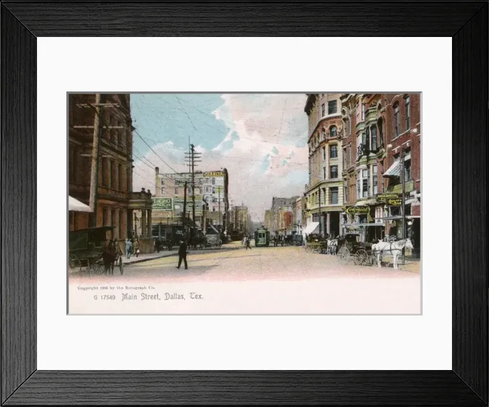 Framed Print : Main Street, Dallas, Texas, USA Framed Print : Main Street, Dallas, Texas, USA