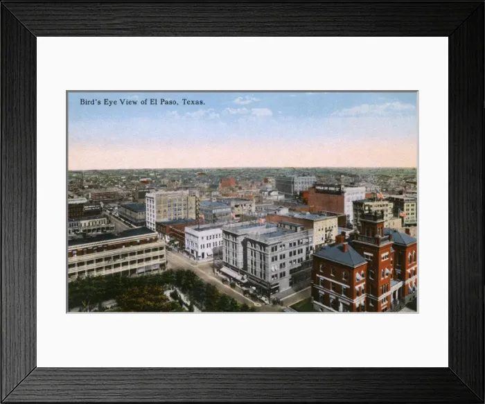 Framed Print : Aerial view of El Paso, Texas, USA Framed Print : Aerial view of El Paso, Texas, USA