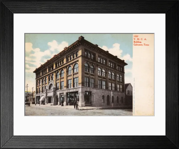 Framed Print : YMCA Building, Galveston, Texas, USA Framed Print : YMCA Building, Galveston, Texas, USA