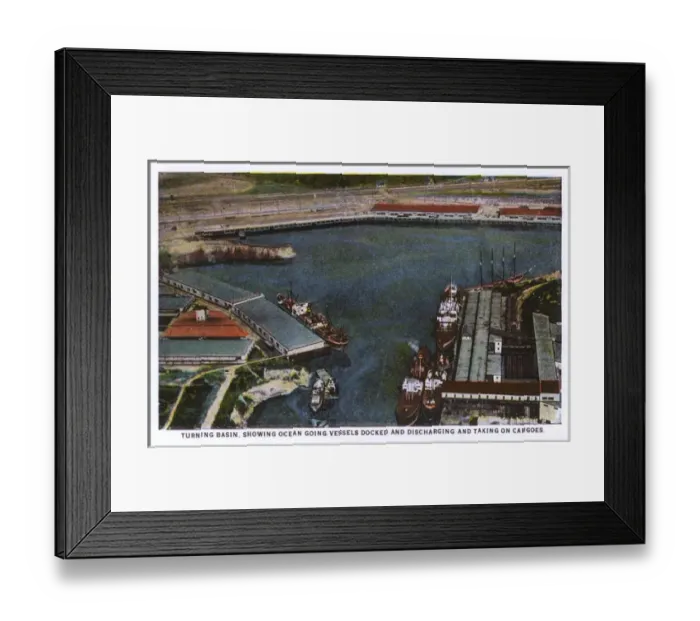 Framed Print : Turning basin, Houston, Texas, USA Framed Print : Turning basin, Houston, Texas, USA