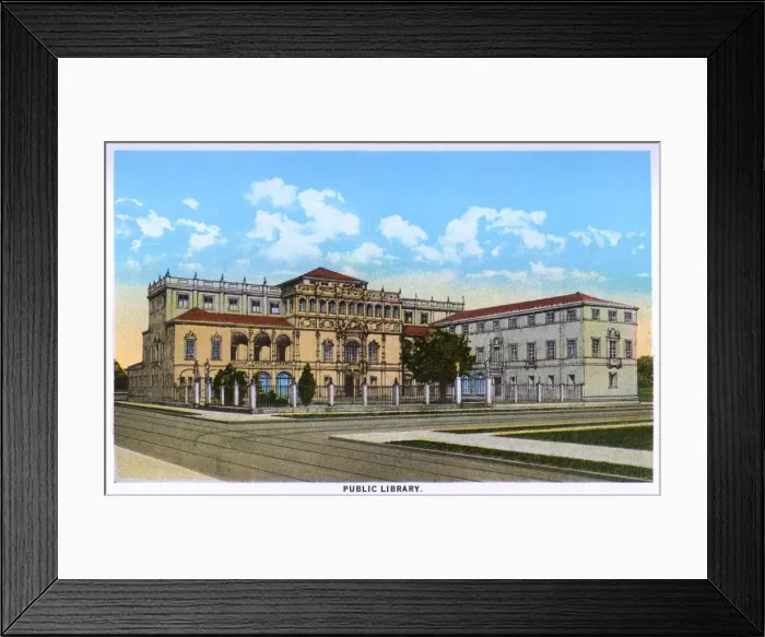Framed Print : Public Library, Houston, Texas, USA Framed Print : Public Library, Houston, Texas, USA