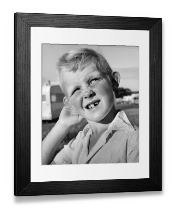 Framed Print : Little boy with freckles, Balham, SW London Framed Print : Little boy with freckles, Balham, SW London