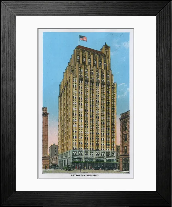 Framed Print : Petroleum Building, Houston, Texas, USA