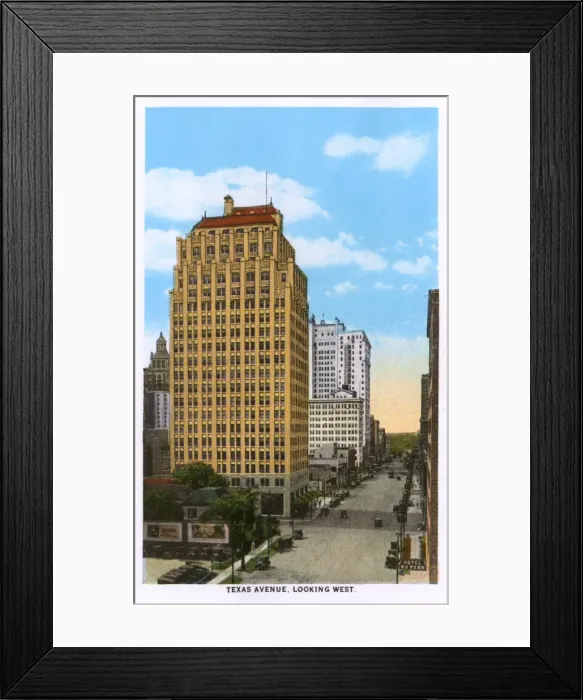 Framed Print : View of Texas Avenue, Houston, Texas, USA Framed Print : View of Texas Avenue, Houston, Texas, USA
