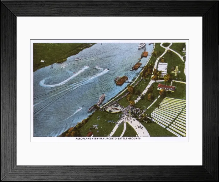 Framed Print : Aerial view, San Jacinto Battleground, Houston, Texas, USA Framed Print : Aerial view, San Jacinto Battleground, Houston, Texas, USA