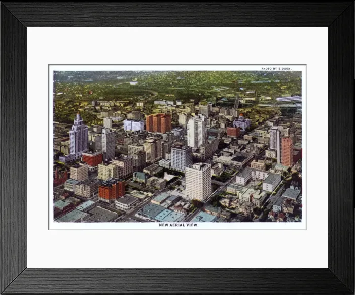 Framed Print : General aerial view of Houston, Texas, USA Framed Print : General aerial view of Houston, Texas, USA